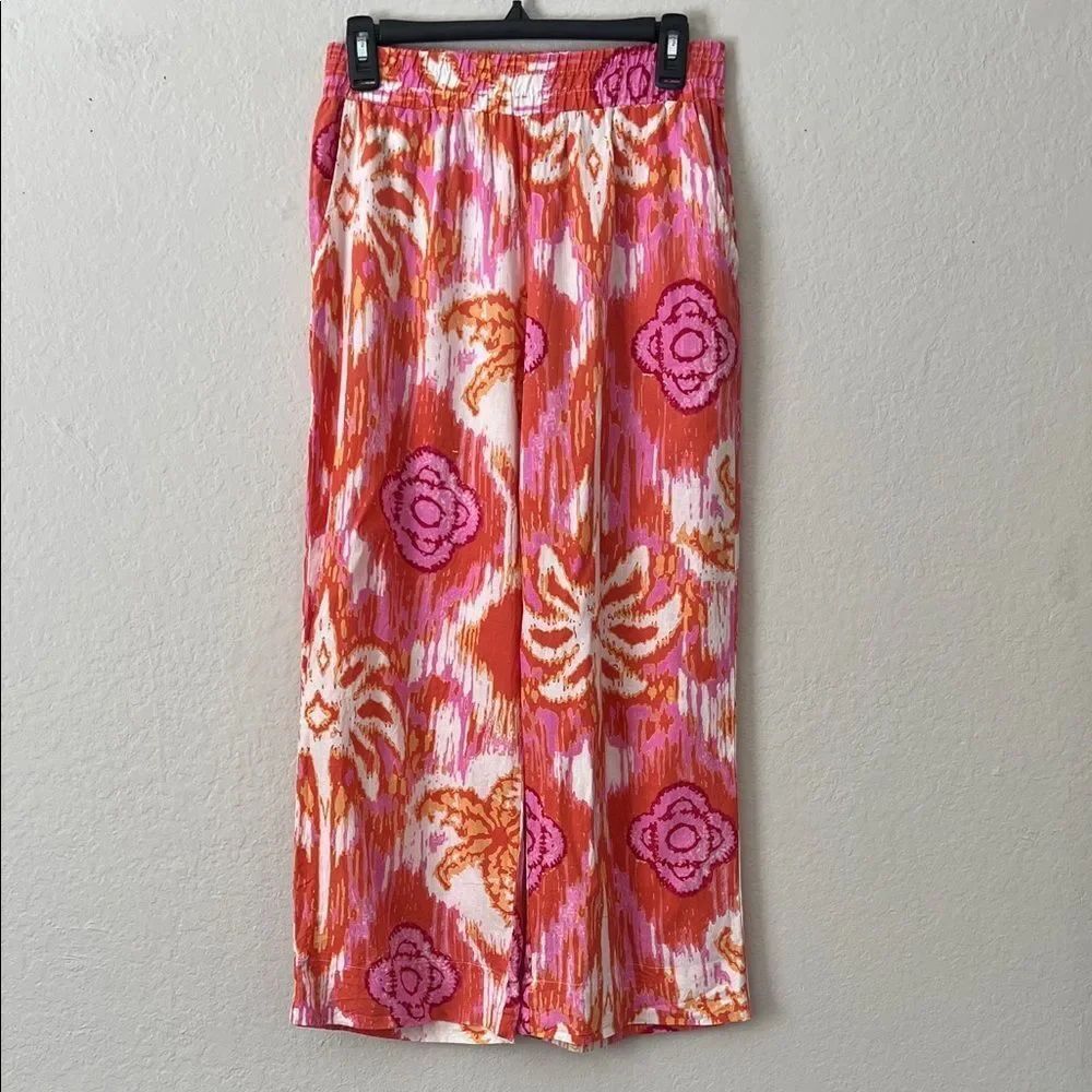 NWOT C&C California Wide Leg Linen Blend Pants in Size S
